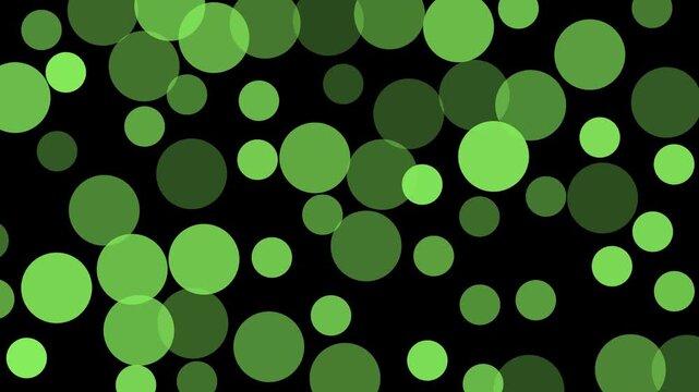 Black and Green Polka Dot Background with Modern Geometric Dot Pattern Design
