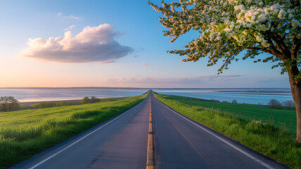 Fototapeta premium road to the sky