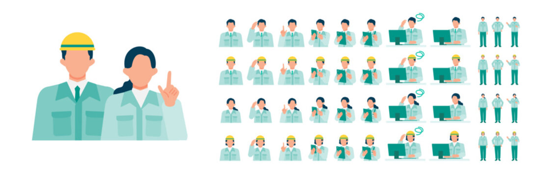 Modern Japanese industrial site crew collaborate using smartphones and laptops to resolve construction workflow doubts and achieve precise project execution through clear team gestures