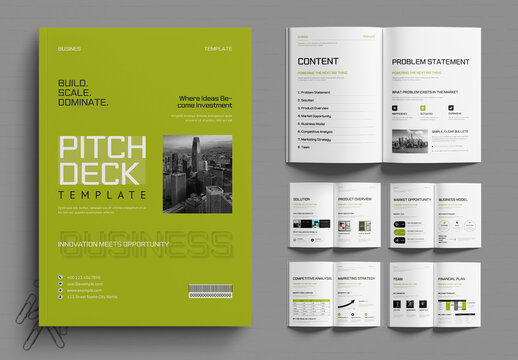 Corporate Pitch Deck Template Design