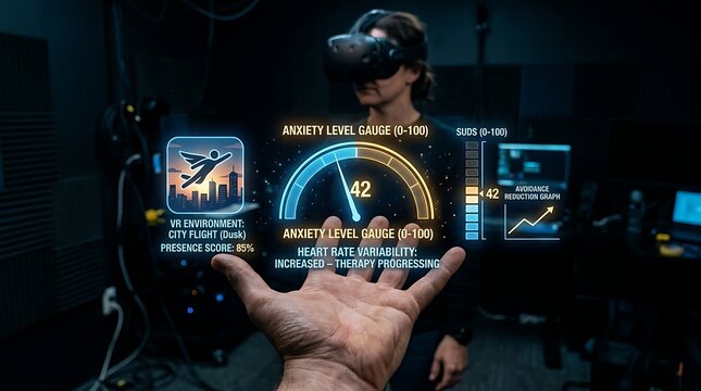 Virtual reality technology for anxiety therapy