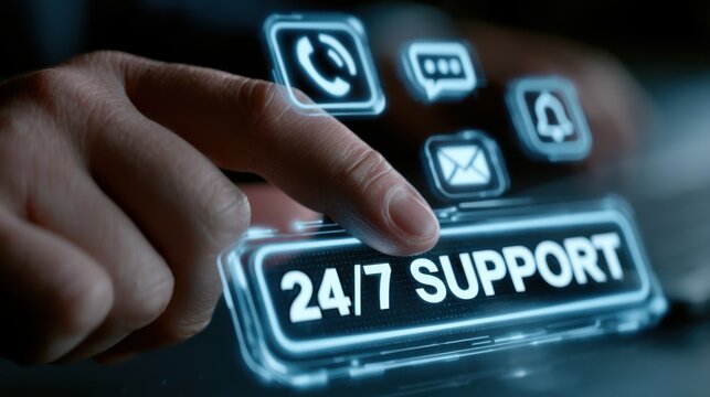 Support service is always available through various contact methods at any time