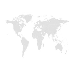 Fototapeta premium world map square grayscale 1eps 08 illustration image graphic for design projects presentations digital media marketing visuals professional commercia
