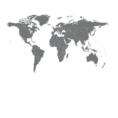 Fototapeta premium world map square Saturated 02 illustration image graphic for design projects presentations digital media marketing visuals professional commercial con