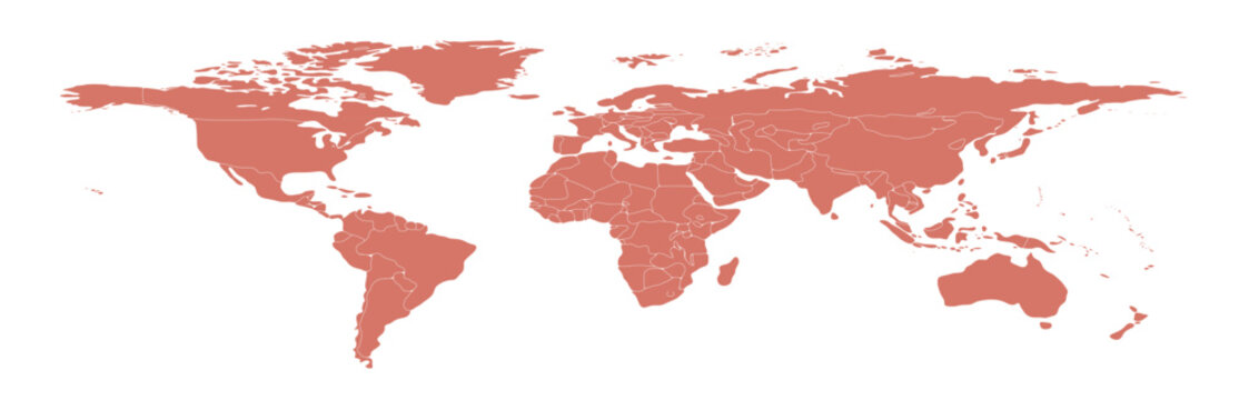 Modern colourfull worldmap for long 09 illustration image graphic for design projects presentations digital media marketing visuals professional comme
