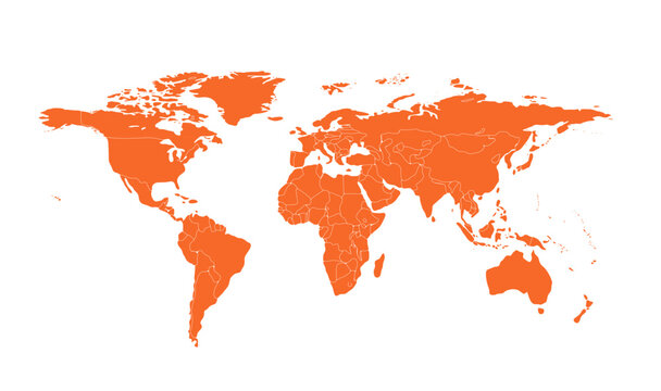 Modern colour worldmap for horizontal 03 illustration image graphic for design projects presentations digital media marketing visuals professional com