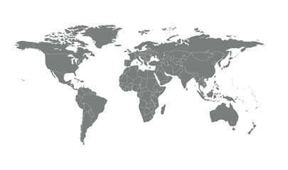 Fototapeta premium world map horizontal grayscale saturated 08 illustration image graphic for design projects presentations digital media marketing visuals professional 