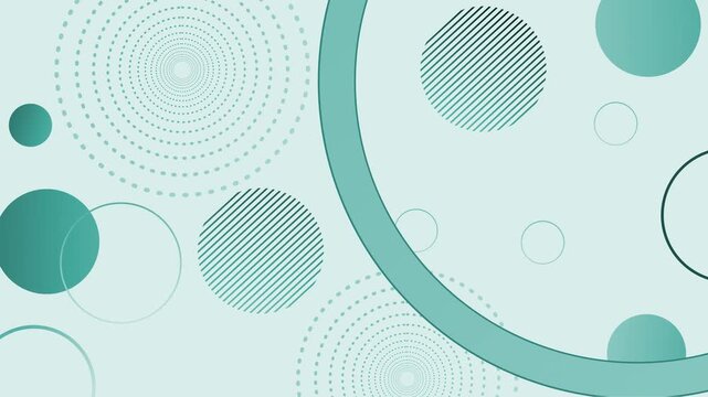 Abstract dark background gradient circles dotted spiral patterns animation