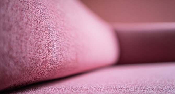 Close-up macro shot of a textured pink fabric surface.
