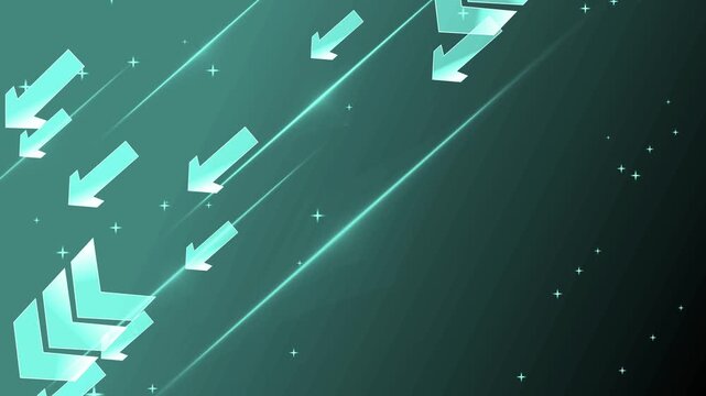 Abstract diagonal background with translucent arrows pointing down-left animation