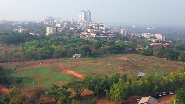 Cricket, End point park, Manipal 