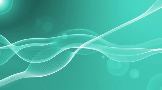 Flowing wave lines abstract background animation