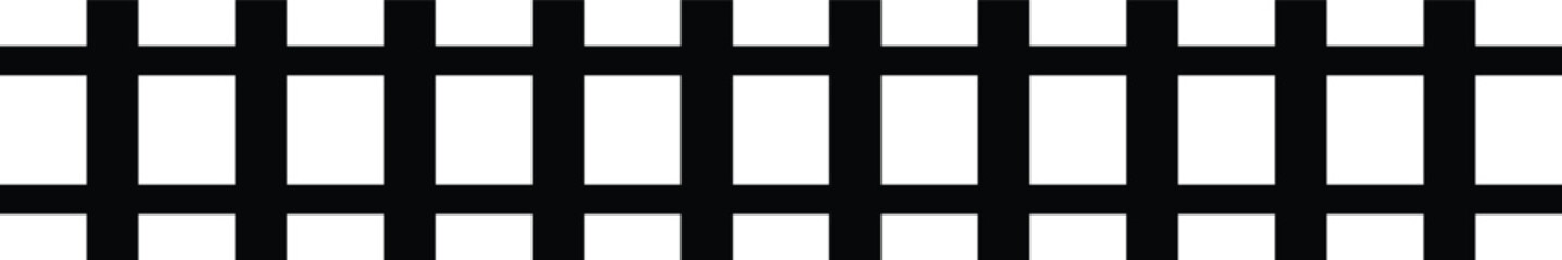 Abstract Horizontal railway silhouette icon © albaihaki