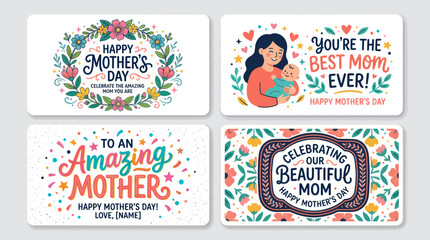 Happy mothers day greetings and illustrations © Kelek