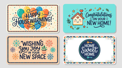 Home and housewarming greetings collection © Kelek