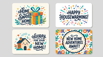 Housewarming celebration greetings collection © Kelek