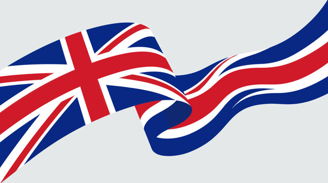 Waving national flag symbol