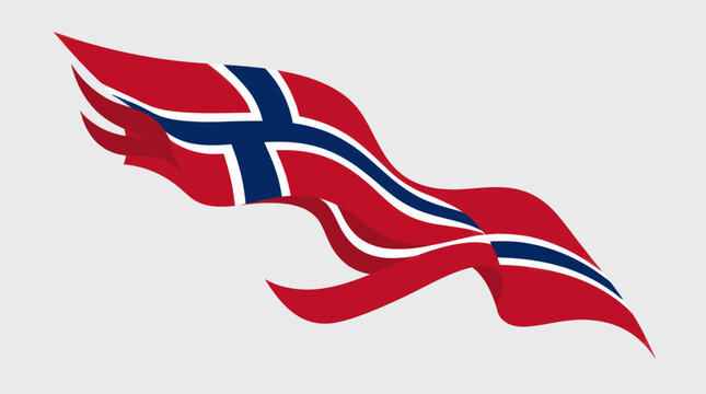 Waving national flag