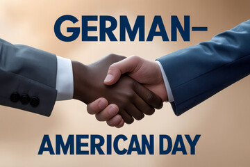 Banner poster greeting card German - American day national patriotic holiday event AI Generative
