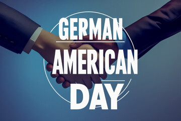Banner poster greeting card German - American day national patriotic holiday event AI Generative