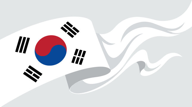 Nation flag symbol wave design