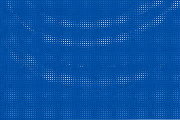 Fototapeta premium Abstract blue background with halftone dot pattern