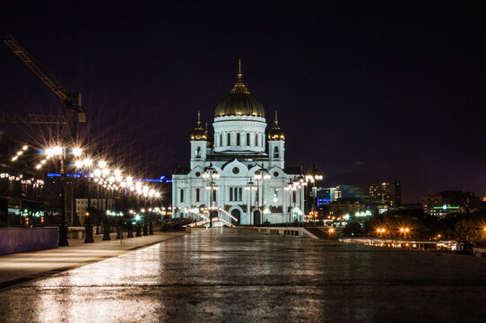 Moscow, Russia, 10 August 2015, Orthodox Church Cathedral of Christ the Savior