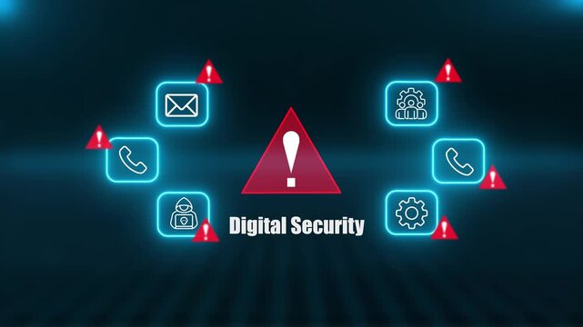 Digital Security Protection Shielding Digital Data From Malicious Phishing Attacks And Network Threats To Ensure Global Corporate Privacy And Total Safety
