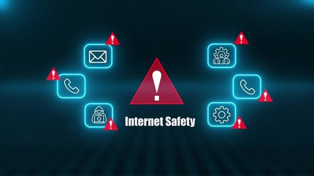 Internet Safety Protection Shielding Digital Data From Malicious Phishing Attacks And Network Threats To Ensure Global Corporate Privacy And Total Safety
