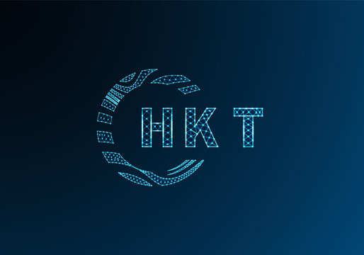 HKT low poly letter logo vector design. HKT lower poly logo design. HKT unique low poly logo design.