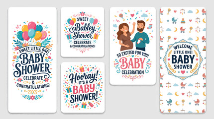 Baby shower celebration greetings © Topscor