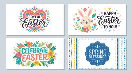 Easter and spring greetings collection © yanto