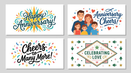 Celebration and anniversary greetings collection © UDIN BADEG