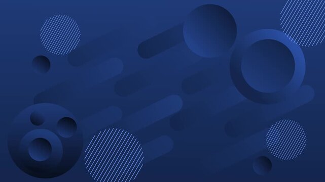 Gradient abstract minimal trendy with spheres background animation