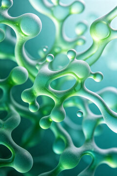 Synthetic Biology Glassmorphism Vertical Background