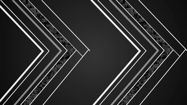 Emerald chevron lines background animation, Dark geometric chevron pattern with lines and textured accents