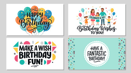 Birthday celebration greeting cards collection © Topscor