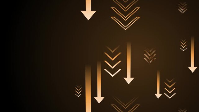 Abstract background with multiple downward arrows modern minimal design animation