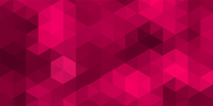 Abstract irregular polygon background in red color. triangle pattern design. Vector illustration