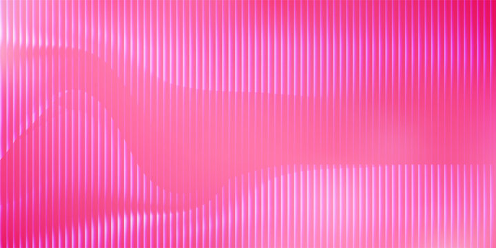 A vertical ribbed texture with a gradient from hot pink on the left, becoming lighter pink towards the center and fading to white on the far left.