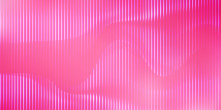 A vertical ribbed texture with a gradient from hot pink on the left, becoming lighter pink towards the center and fading to white on the far left.
