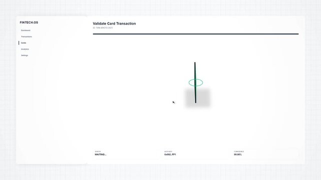 Digital Credit Card Transaction Animation - Secure Payment Confirmation