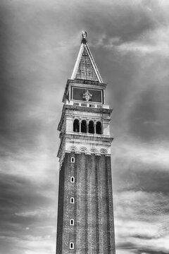 St Mark's Campanile, the most recognizable symbols of Venice, Italy