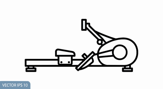 Rowing machine icon