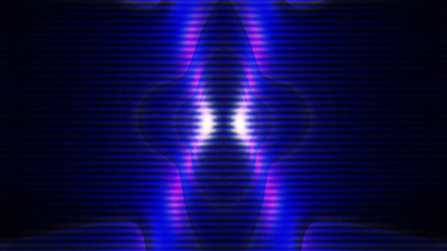 Sci-fi vertical energy bloom background with retro television monitor scanline texture effect.
