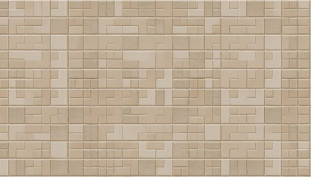 seamless neutral ceramic mosaic block texture interior design material