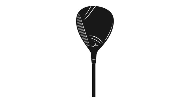 Stand Up Paddleboard Paddle Silhouette, Water Sports Equipment, Isolated White Background