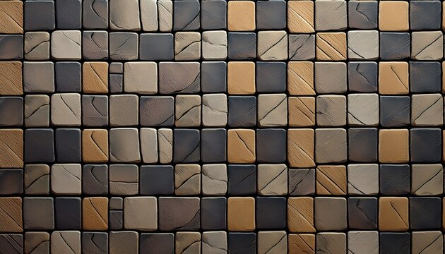 seamless checkerboard stone paver pattern for outdoor hardscape design