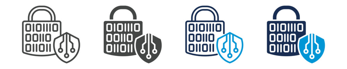 cipher icon set with multiple concept © slamet