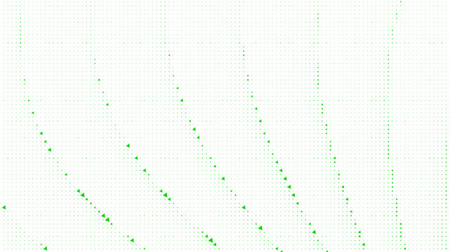 Abstract digital background with green binary code matrix, falling numbers, data stream, technology concept